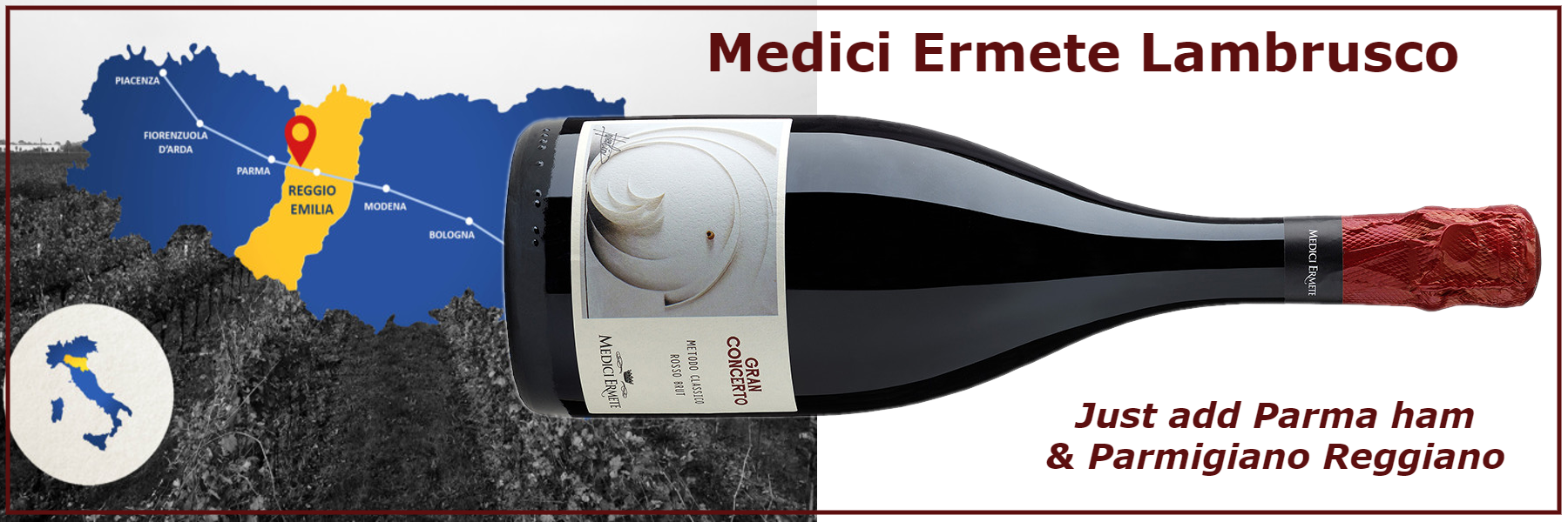 Medici Ermete Gran Concerto Metodo Classico Lambrusco