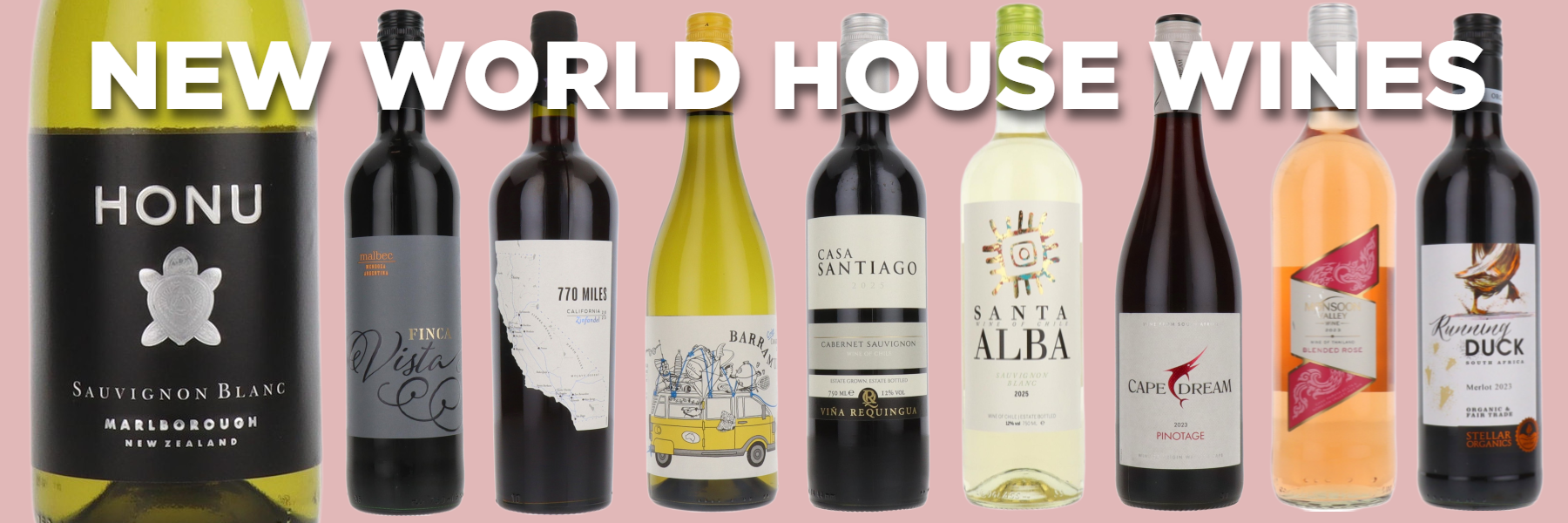 NEW: Selection of New World House Wines