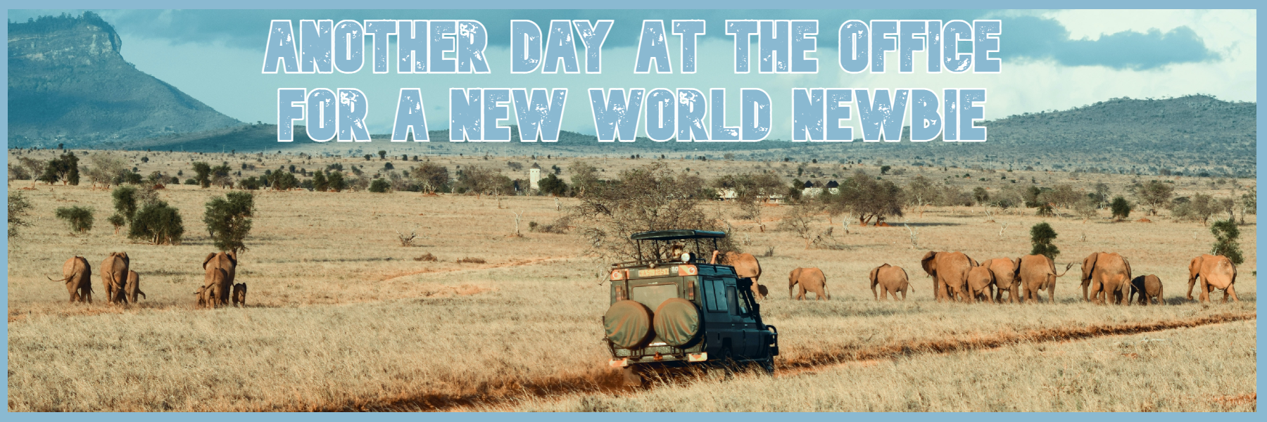 Another day at the office for a New World Newbie